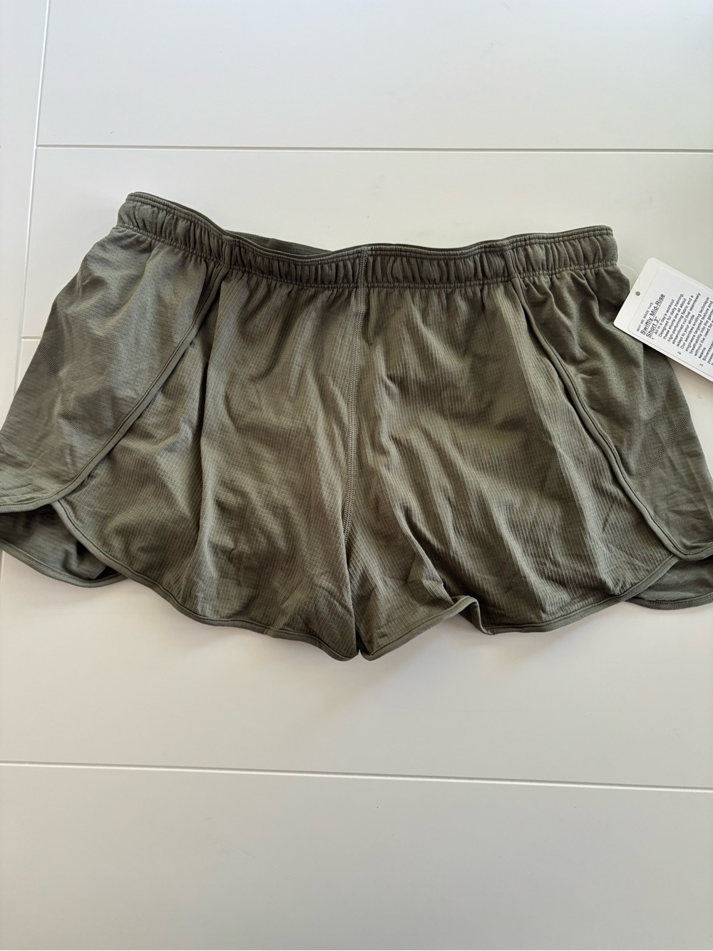 Lululemon Women’s Swiftly Olive Green training Shorts